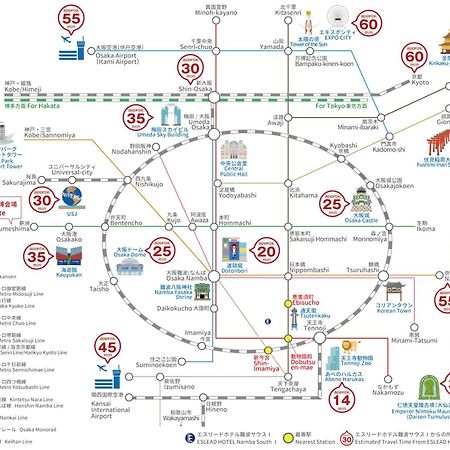 Eslead Hotel Namba South Ⅰ Осака Екстериор снимка